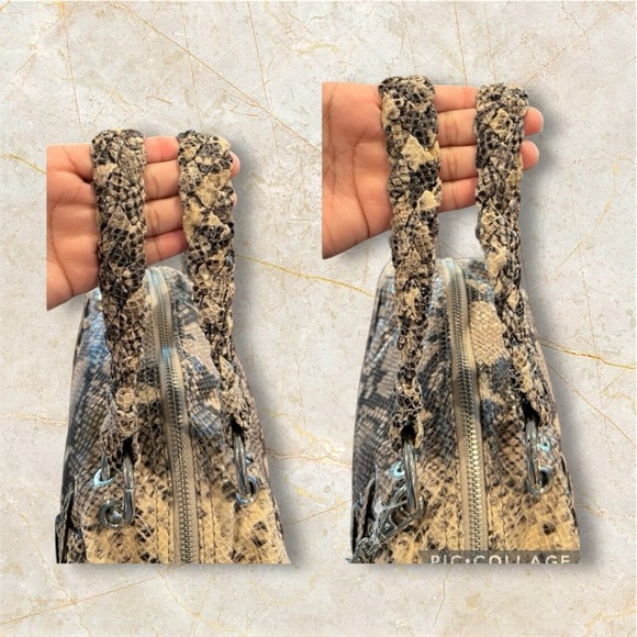 Michael Michael Kors Kenton Python Embossed Leather Large Satchel NWT MSRP $498 - Picture 4 of 15